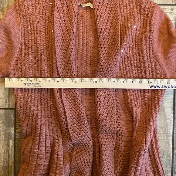 Soft Surroundings Rust Cardigan Sweater - Picture 7 of 11